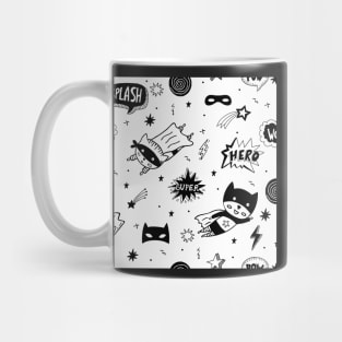 Super Hero Seamless pattern. Mug